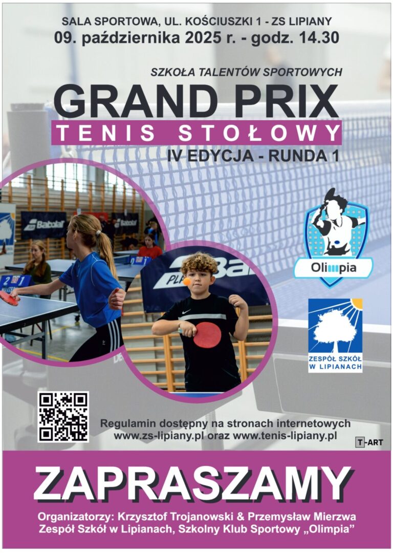 1. runda 4. edycji Grand Prix w Tenisie Stołowym