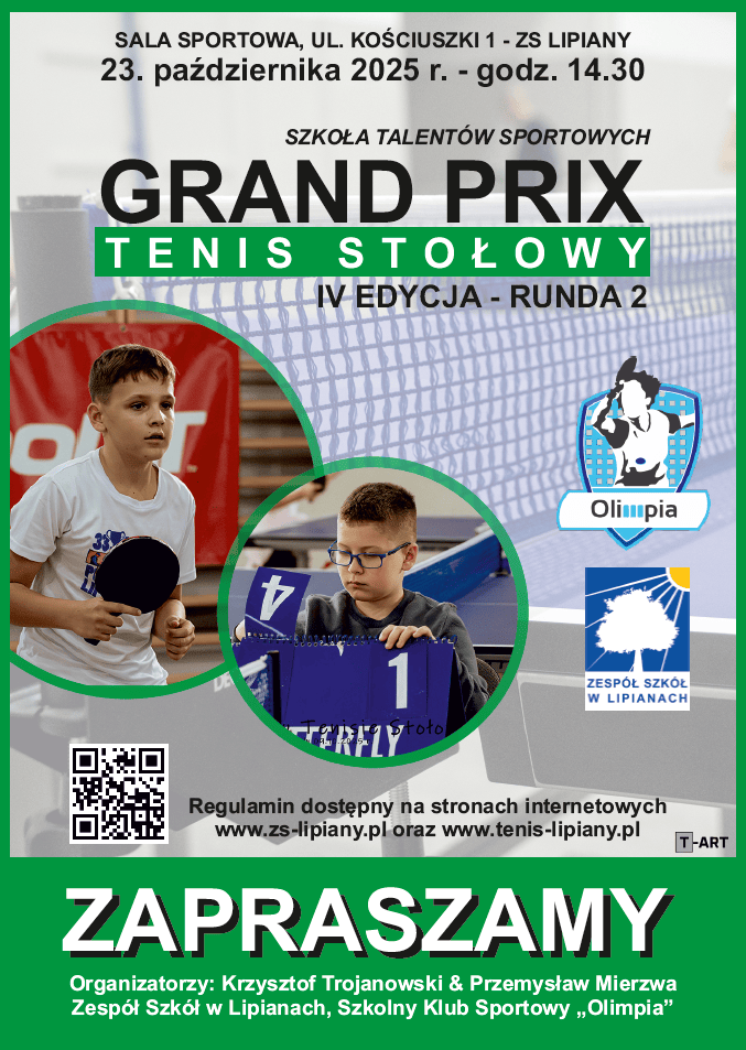 2. runda 4. edycji Grand Prix w Tenisie Stołowym